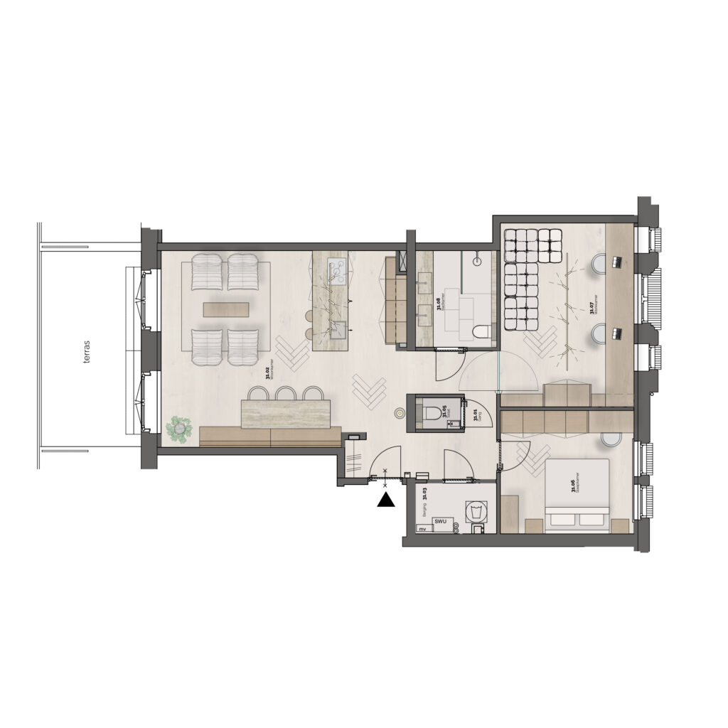 ontwerp plattegrond tekening
